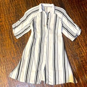 Designer brand Little Creative Factory stripe shirt dress sz 10